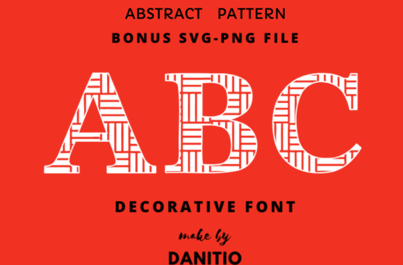 Abstract Pattern: A Decorative Font for Bold Design Statements