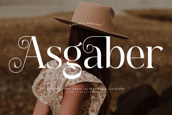 Asgaber: A Modern Serif Font for Campaign Creativity