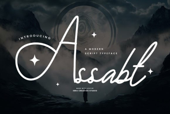 Assabt: A Modern Script Font for Campaign Creativity