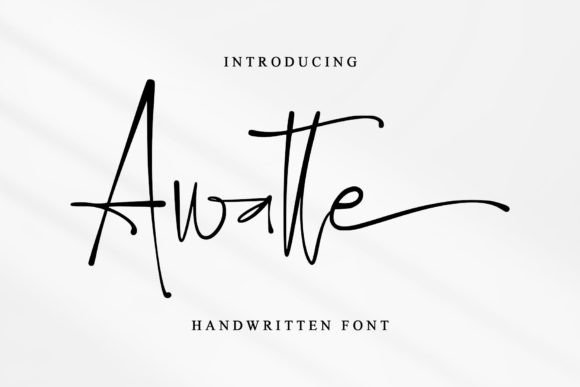 Awwate: A Fresh Handwritten Typeface for Modern Branding