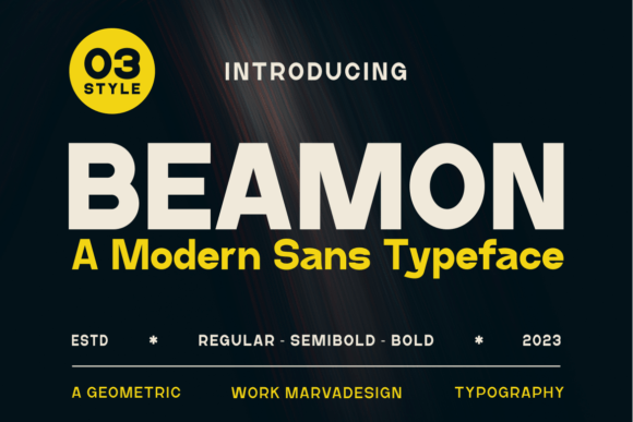 Beamon: A Modern Sans Serif for Editorial Elegance