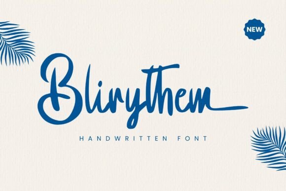 Blirythem: A Handwritten Font That Elevates Branding