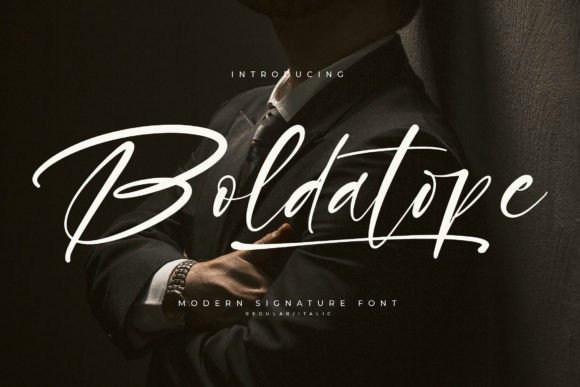 Boldatope: A Modern Script Font for Editorial Elegance