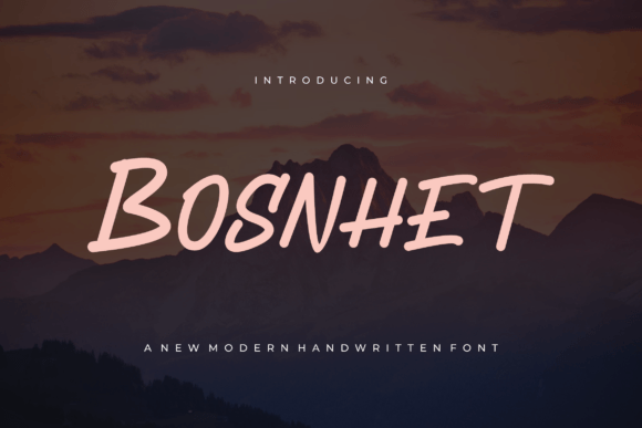 Bosnhet: A Magical Script Font for Web Design