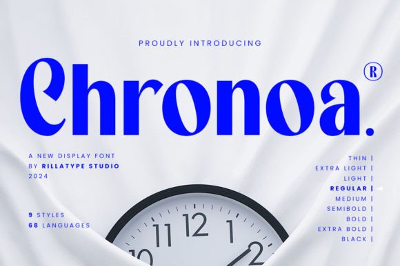 Chronoa: A Modern Sans Serif Font for Editorial Elegance
