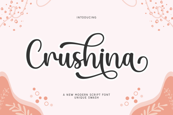 Crushina: A Modern Script Font for Digital Marketing