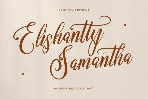 Elishanty Samantha – A Modern Script Font for Digital Design