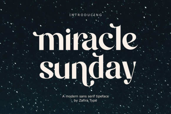Enhance Your Brand with the Miracle Sunday Font