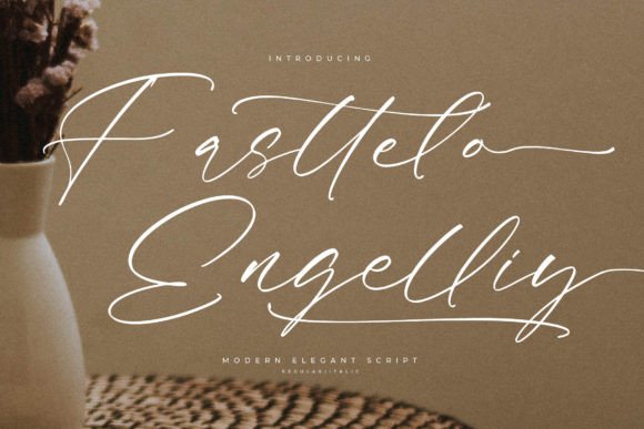Fasttelo Engelliy: A Modern Script Font for Editorial Design