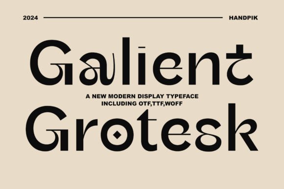 Galient: A Modern Sans Serif for Bold Branding
