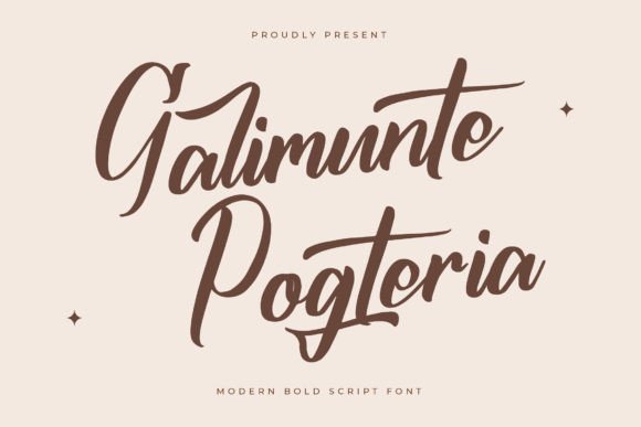 Galimunte Pogteria: A Bold Script Font for Modern Campaigns