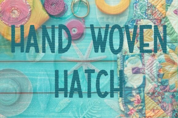 Hand Woven Hatch Font for Editorial Design