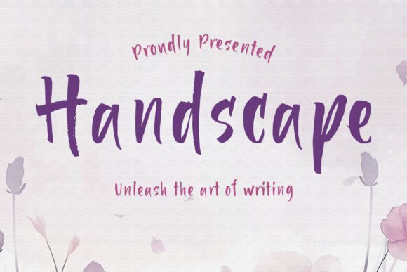 Handscape: A Script Font for Modern Branding