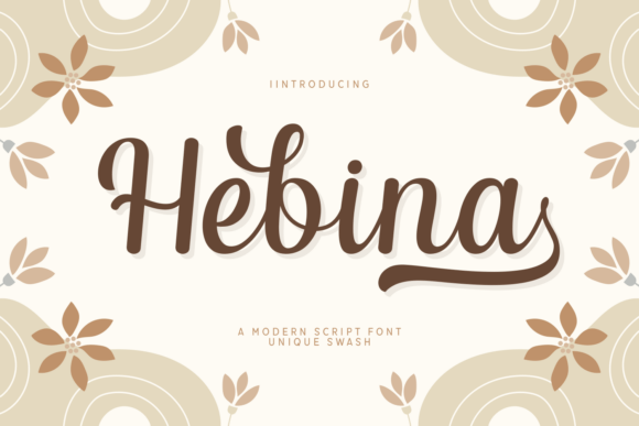 Hebina: A Modern Script Font for Branding Projects