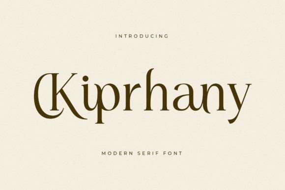 Kiprhany: A Timeless Serif Font for Your Brand