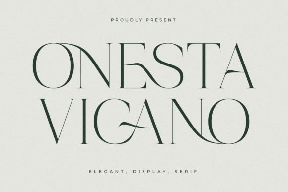 Onesta Vigano: A Timeless Serif Font for Modern Editorial Design