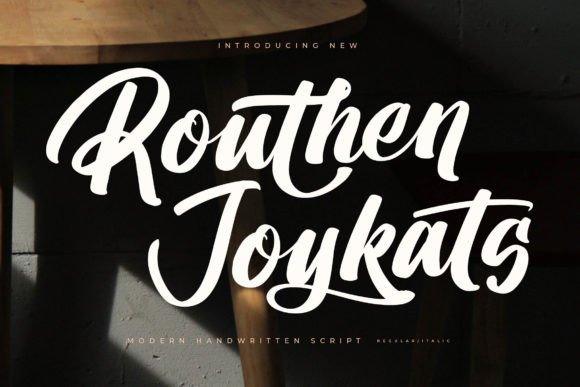 Routhen Joykats Font for Modern Branding