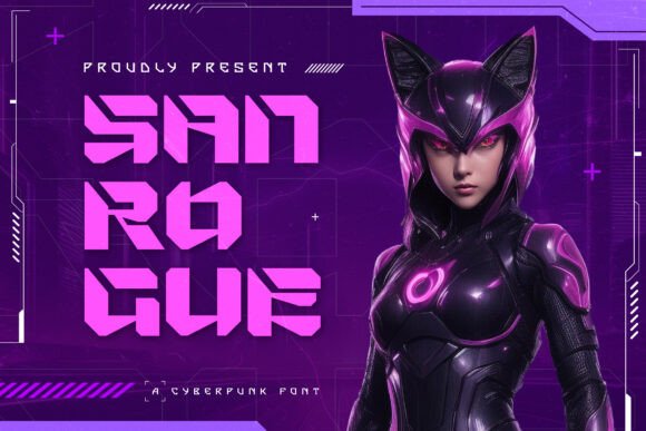 Sanrogue: A Cyberpunk Font for Modern Branding