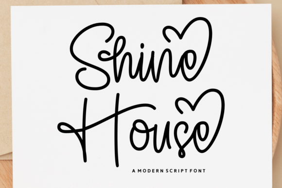 Shine House: A Playful Script Font for Branding