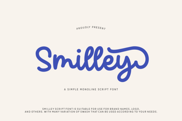 Smilley: A Modern Script Font for Web Design