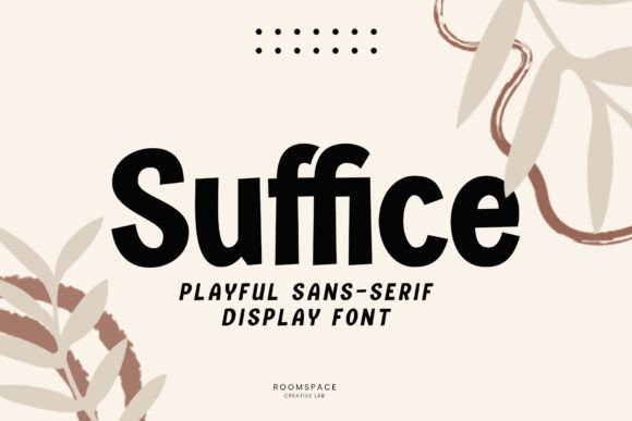 Suffice: A Modern Sans Serif Font for Handmade Creations