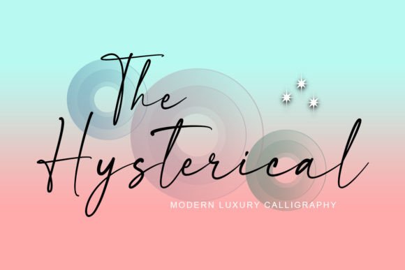 The Hysterical: A Handwritten Script Font for Modern Editorial Design