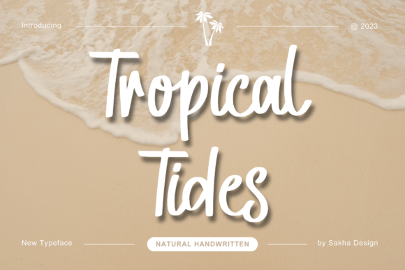 Tropical Tides: A Fresh Handwritten Typeface for Modern Editorial Design