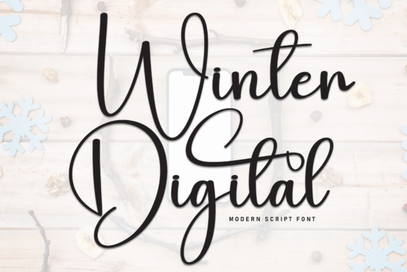Winter Digital: A Modern Script Font for Creative Campaigns