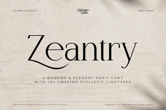 Zeantry: A Chic Serif Font for Branding That Stands Out